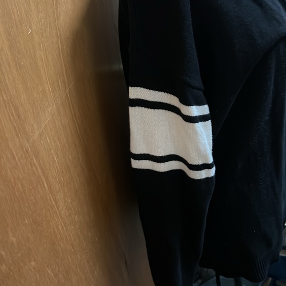 M Kors Varsity Cardigan black/white with White Lettering. - Picture 2 of 4